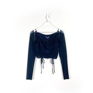 I. AM. GIA. | Asteria Crop Top in Black